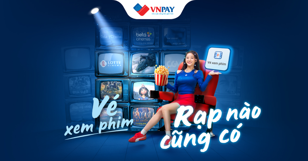 Tính năng “Đặt vé xem phim” trên ứng dụng VNPAY giúp bạn đặt vé đa rạp, thanh toán tức thì và săn ưu đãi tiện lợi ngay trên một nền tảng duy nhất