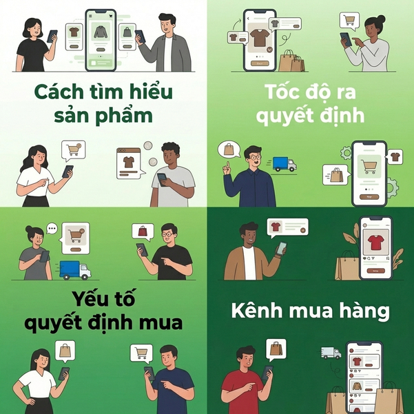Doanh nghiệp cần phân tích kỹ 4 tiêu chí quan trọng để hiểu rõ hành vi hai thế hệ