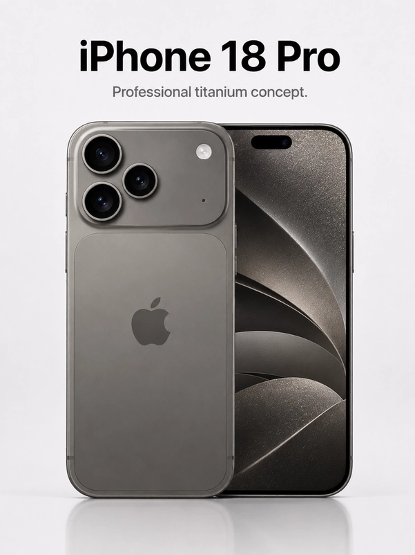 Hình ảnh dự kiến của iPhone 18 Pro